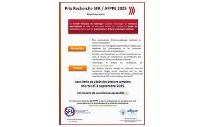 Prix Recherche SFR/AFPPE 2025