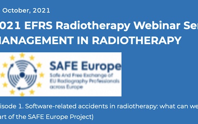 L’EFRS organise une série de webinaires en radiothérapie