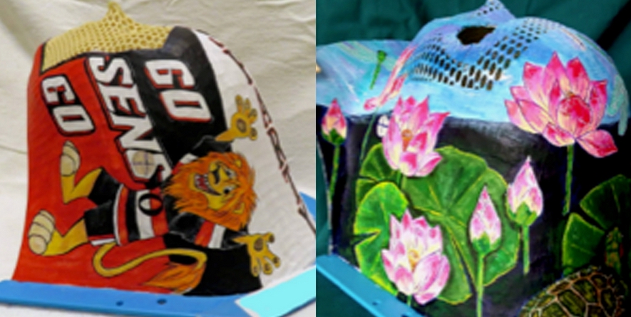 Un masque de radiothérapie peint à l'effigie du personnage préféré du patient pour améliorer son parcours de soins