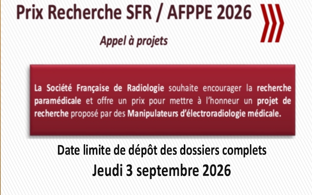 Candidatez au Prix Recherche SFR/AFPPE 2026 !